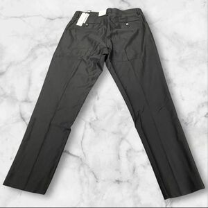 Banana Republic Tailored Slim Fit Wool Pants Mens 31 Short Black MSRP $200
